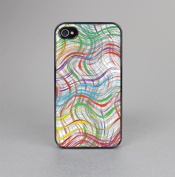 The Abstract Woven Color Pattern Skin-Sert Case for the Apple iPhone 4-4s