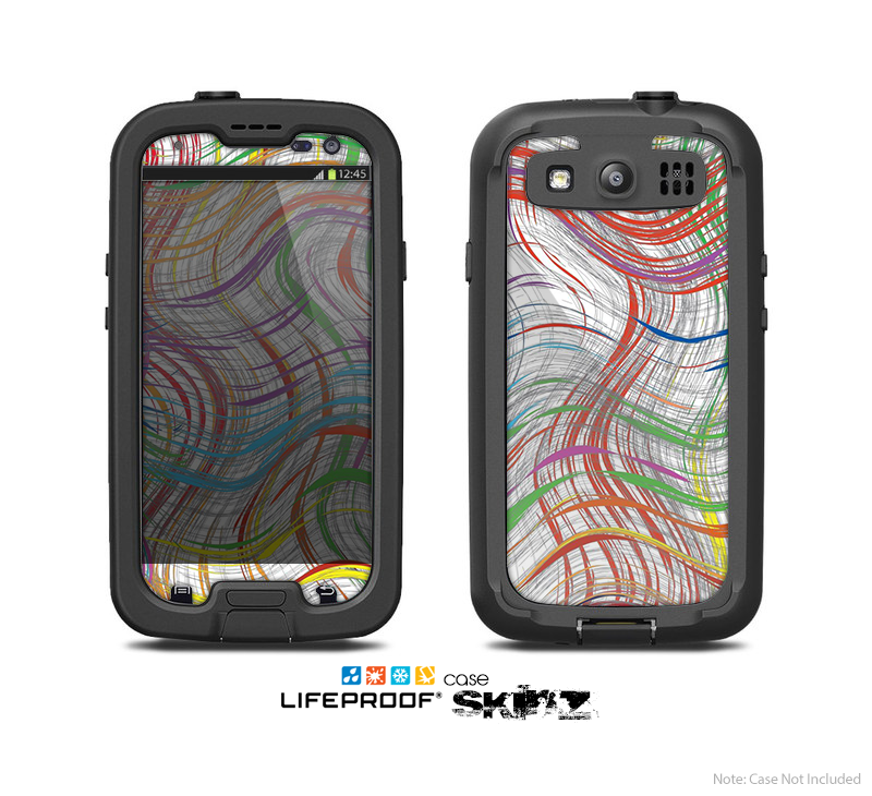The Abstract Woven Color Pattern Skin For The Samsung Galaxy S3 LifeProof Case