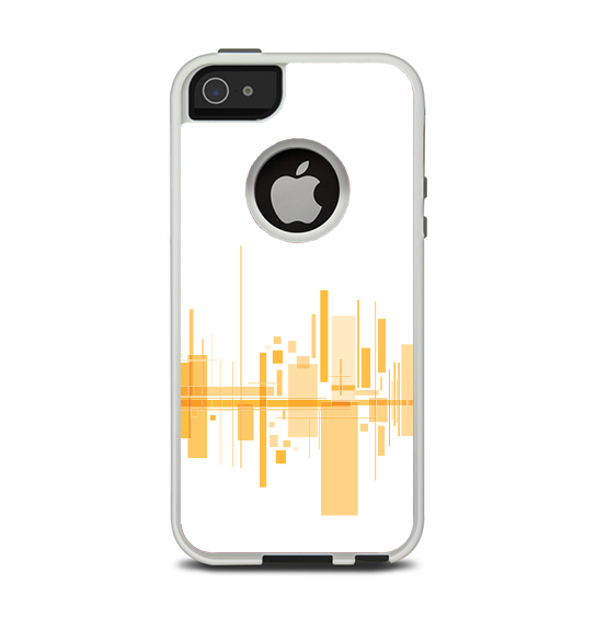 The Abstract Yellow Skyline View Apple iPhone 5-5s Otterbox Commuter Case Skin Set