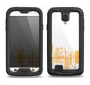 The Abstract Yellow Skyline View Samsung Galaxy S4 LifeProof Nuud Case Skin Set