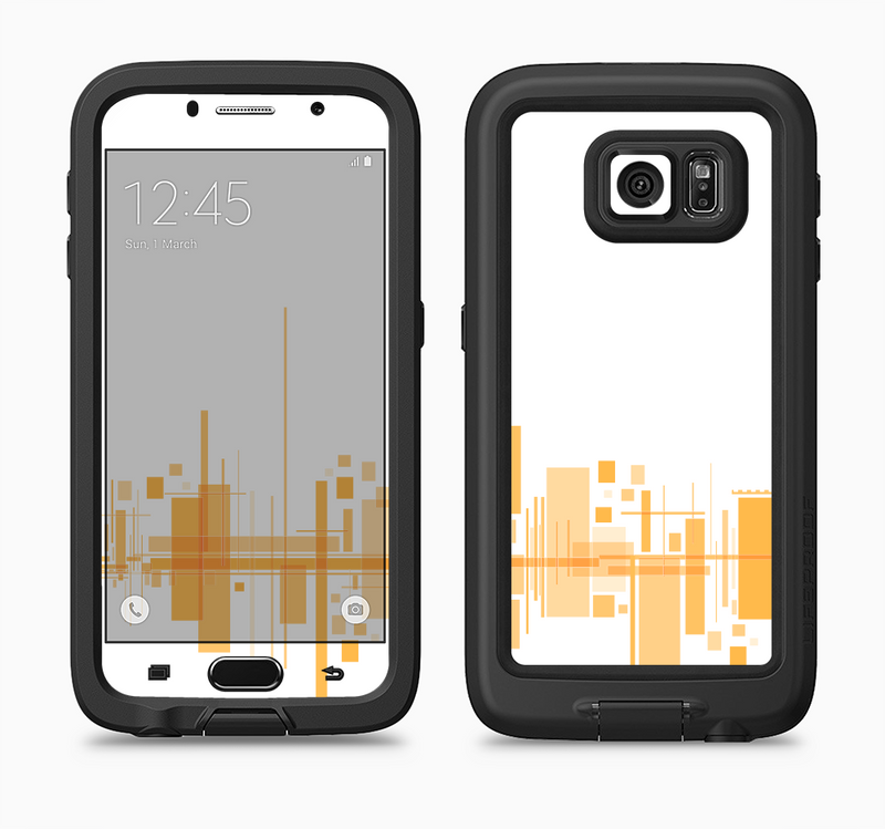 The Abstract Yellow Skyline View Full Body Samsung Galaxy S6 LifeProof Fre Case Skin Kit