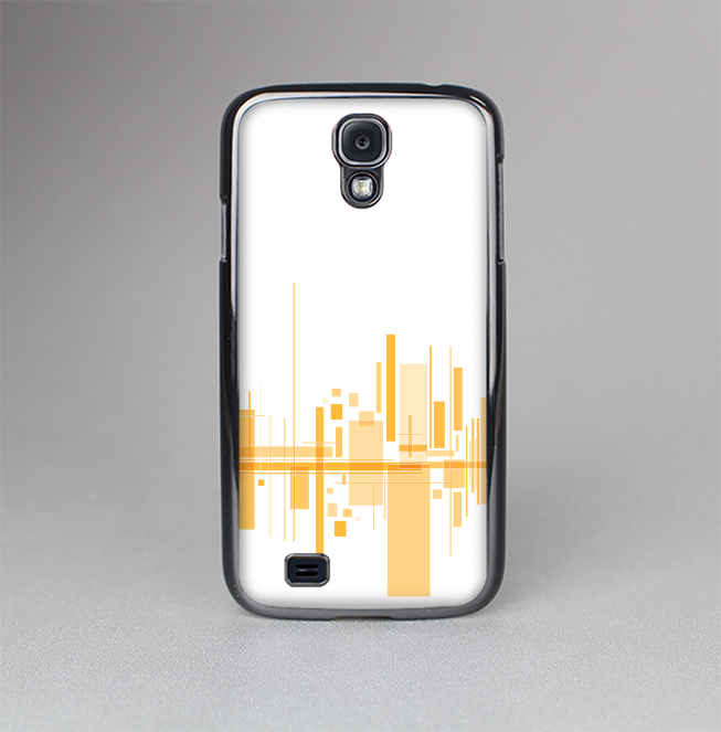 The Abstract Yellow Skyline View Skin-Sert Case for the Samsung Galaxy S4