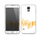 The Abstract Yellow Skyline View Skin For the Samsung Galaxy S5