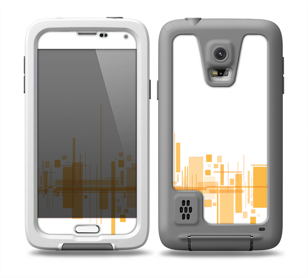 The Abstract Yellow Skyline View Skin for the Samsung Galaxy S5 frē LifeProof Case