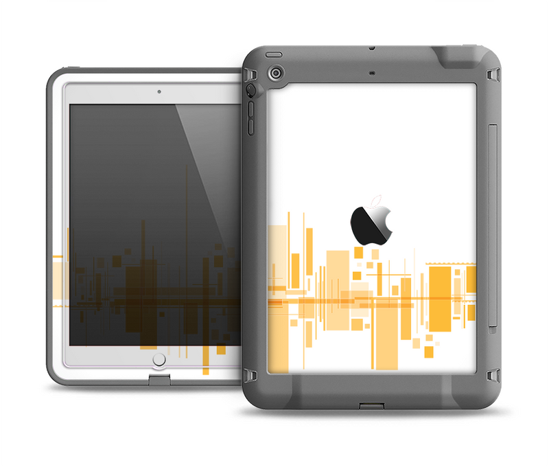 The Abstract Yellow Skyline View Apple iPad Air LifeProof Fre Case Skin Set