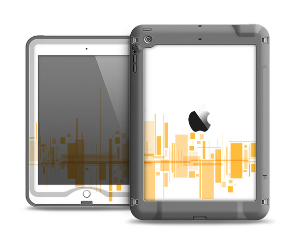 The Abstract Yellow Skyline View Apple iPad Mini LifeProof Nuud Case Skin Set
