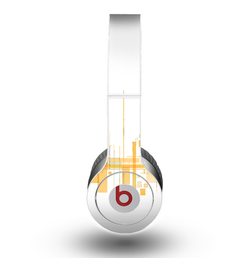 The Abstract Yellow Skyline View Skin for the Beats by Dre Original Solo-Solo HD Headphones