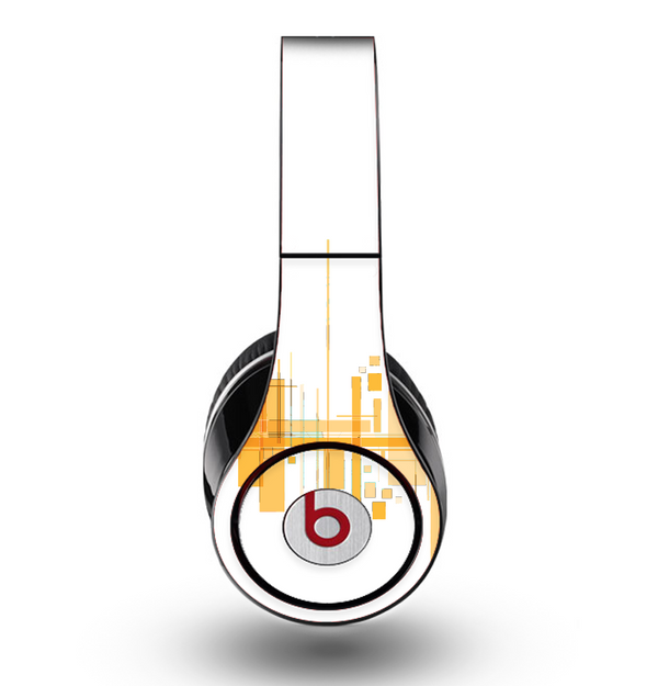 The Abstract Yellow Skyline View Skin for the Original Beats by Dre Studio Headphones