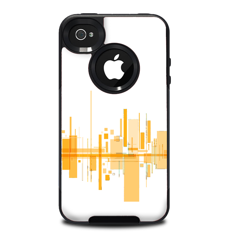 The Abstract Yellow Skyline View Skin for the iPhone 4-4s OtterBox Commuter Case