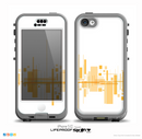The Abstract Yellow Skyline View Skin for the iPhone 5c nüüd LifeProof Case