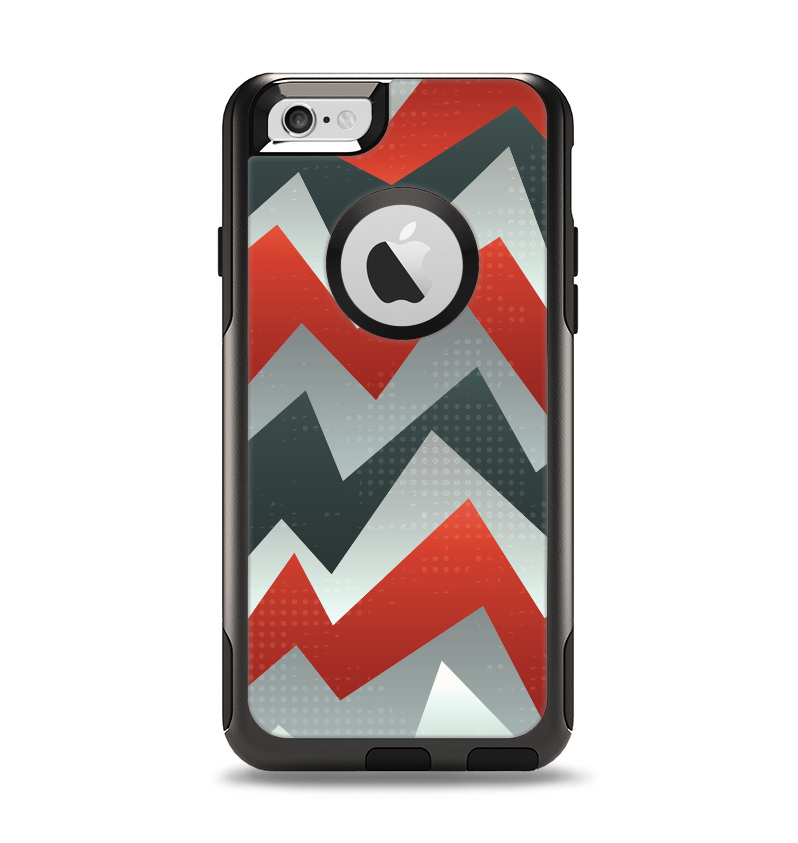 The Abstract ZigZag Pattern v4 Apple iPhone 6 Otterbox Commuter Case Skin Set