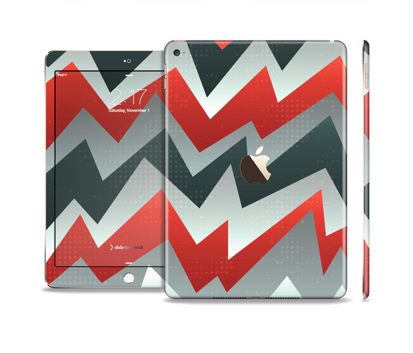 The Abstract ZigZag Pattern v4 Skin Set for the Apple iPad Air 2