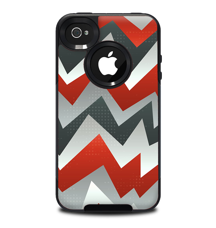 The Abstract ZigZag Pattern v4 Skin for the iPhone 4-4s OtterBox Commuter Case