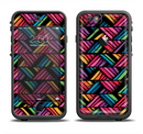 The Abstract Zig Zag Color Pattern Apple iPhone 6/6s LifeProof Fre Case Skin Set