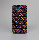 The Abstract Zig Zag Color Pattern Skin-Sert Case for the Apple iPhone 4-4s