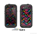 The Abstract Zig Zag Color Pattern Skin For The Samsung Galaxy S3 LifeProof Case