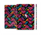 The Abstract Zig Zag Color Pattern Full Body Skin Set for the Apple iPad Mini 2