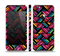 The Abstract Zig Zag Color Pattern Skin Set for the Apple iPhone 5s