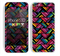 The Abstract Zig Zag Color Pattern Skin for the Apple iPhone 5c