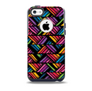 The Abstract Zig Zag Color Pattern Skin for the iPhone 5c OtterBox Commuter Case