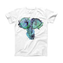The African Sketch Elephant ink-Fuzed Front Spot Graphic Unisex Soft-Fitted Tee Shirt