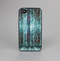 The Aged Blue Victorian Striped Wall Skin-Sert Case for the Apple iPhone 4-4s
