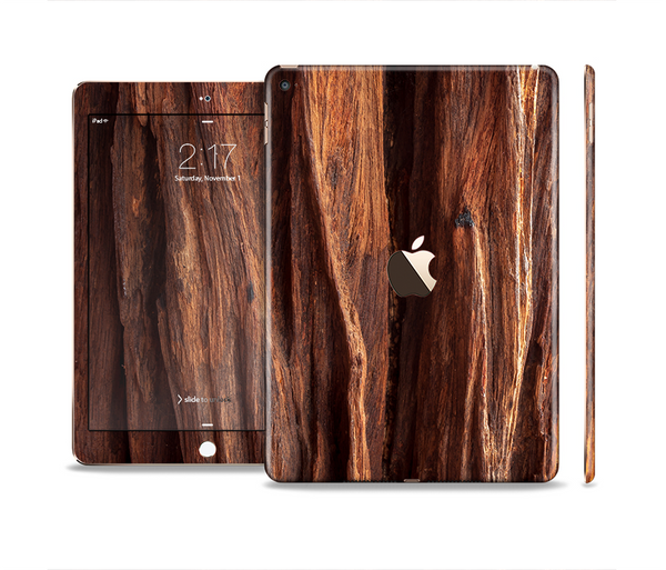 The Aged RedWood Texture Skin Set for the Apple iPad Pro