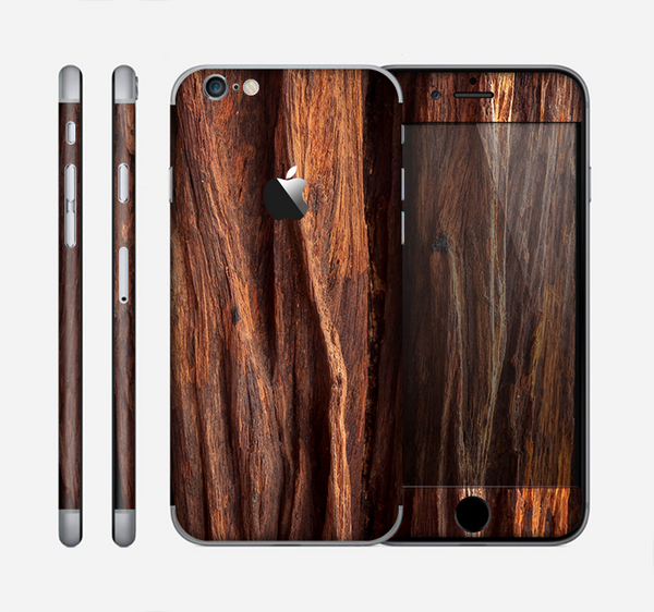The Aged RedWood Texture Skin for the Apple iPhone 6