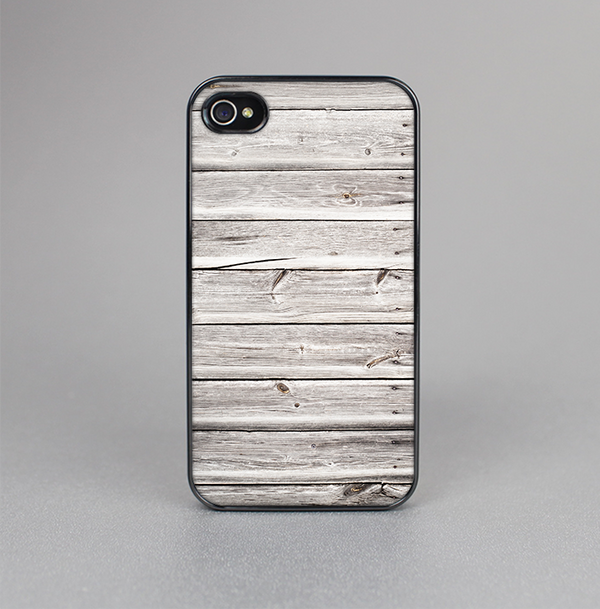 The Aged White Wood Planks Skin-Sert for the Apple iPhone 4-4s Skin-Sert Case