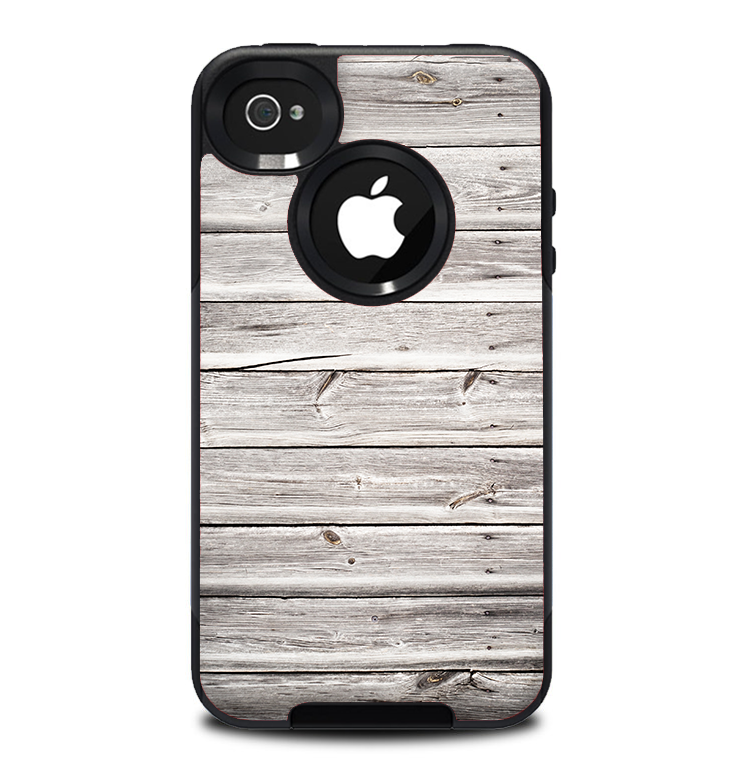 The Aged White Wood Planks Skin for the iPhone 4-4s OtterBox Commuter Case