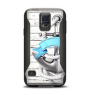 The Aged White Wood With Anchor Samsung Galaxy S5 Otterbox Commuter Case Skin Set