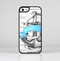 The Aged White Wood With Anchor Skin-Sert Case for the Apple iPhone 5/5s