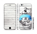 The Aged White Wood With Anchor Sectioned Skin Series for the Apple iPhone 6s Plus