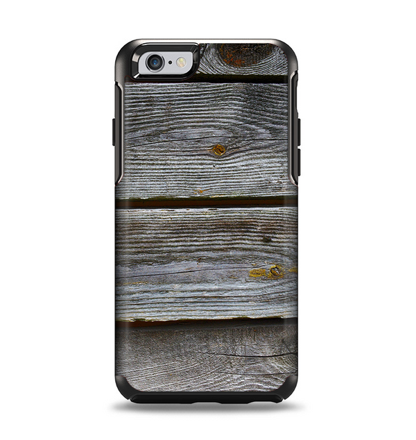 The Aged Wood Planks Apple iPhone 6 Otterbox Symmetry Case Skin Set
