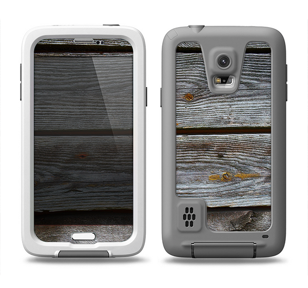 The Aged Wood Planks Samsung Galaxy S5 LifeProof Fre Case Skin Set