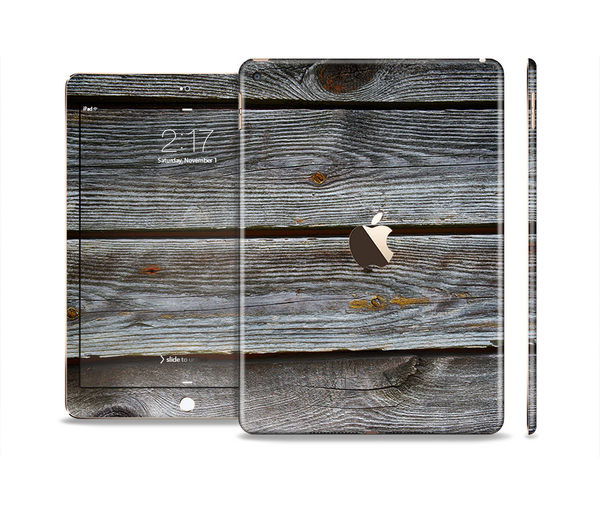 The Aged Wood Planks Skin Set for the Apple iPad Air 2