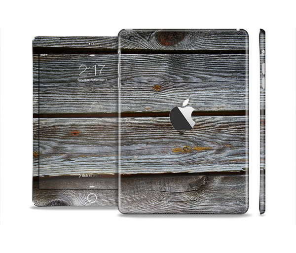 The Aged Wood Planks Full Body Skin Set for the Apple iPad Mini 2