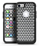 The All Over Black Micro Triangles - iPhone 7 or 8 OtterBox Case & Skin Kits