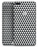 The All Over Black Micro Triangles - Skin-kit for the iPhone 8 or 8 Plus