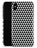 The All Over Black Micro Triangles - iPhone X Clipit Case