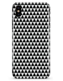 The All Over Black Micro Triangles - iPhone X Clipit Case