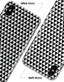 The All Over Black Micro Triangles - iPhone X Clipit Case