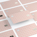 The All Over Coral Royal Pattern - Premium Protective Decal Skin-Kit for the Apple Credit Card