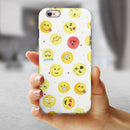 The All Over Emoji Pattern iPhone 6/6s or 6/6s Plus 2-Piece Hybrid INK-Fuzed Case