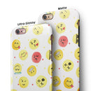 The All Over Emoji Pattern iPhone 6/6s or 6/6s Plus 2-Piece Hybrid INK-Fuzed Case