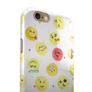 The All Over Emoji Pattern iPhone 6/6s or 6/6s Plus 2-Piece Hybrid INK-Fuzed Case