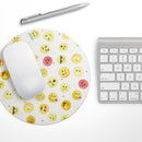 The All Over Emoji Pattern// WaterProof Rubber Foam Backed Anti-Slip Mouse Pad for Home Work Office or Gaming Computer Desk