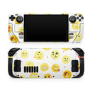 The All Over Emoji Pattern // Full Body Skin Decal Wrap Kit for the Steam Deck handheld gaming computer
