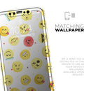 The All Over Emoji Pattern - Protective Skin Wrap & Decal – Compatible with iPhone SE to iPhone 17 Pro Max (All Models)