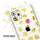 The All Over Emoji Pattern - Protective Skin Wrap & Decal – Compatible with iPhone SE to iPhone 17 Pro Max (All Models)